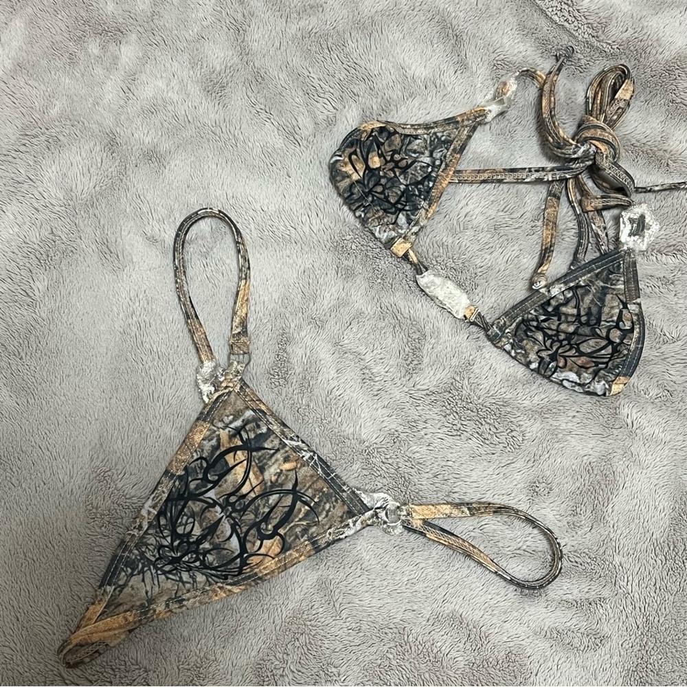 Tree Camo Tribal Sparkle Microkini